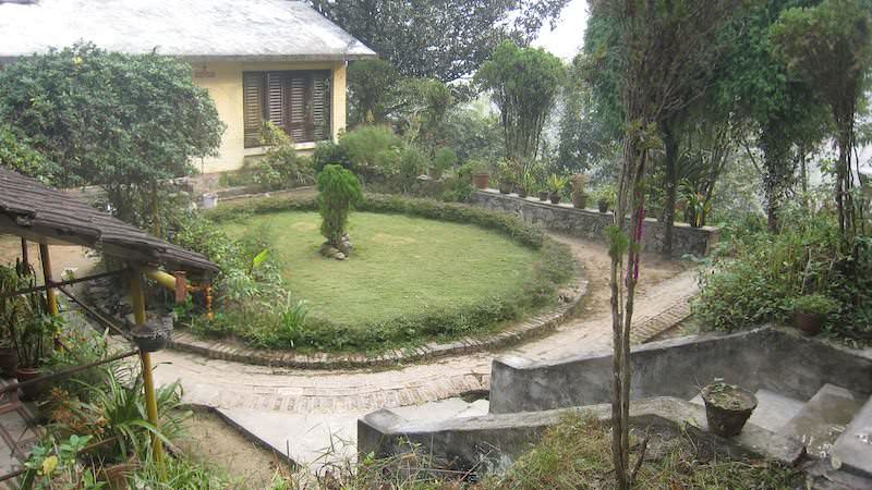 Ashram courtyard