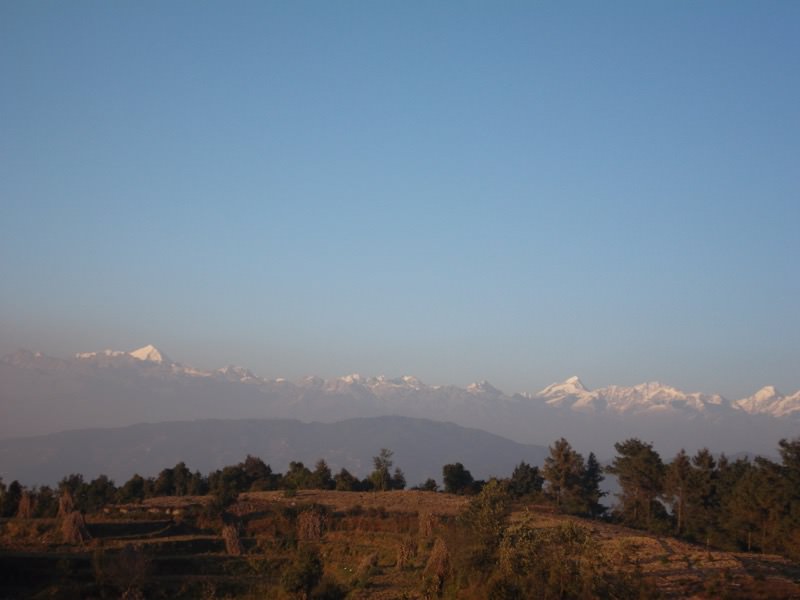 View from ashram (The Himalayas)